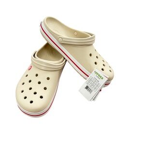 Crocs Crocband Clog Stucco Melon Beige Red Men 12 Women 14 11016-1AS New